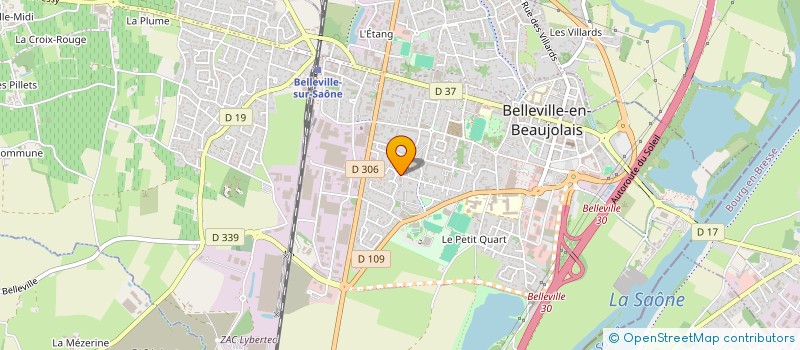 localisation de l'entreprise BELLEVILLE PLOMBERIE SERVICES à BELLEVILLE-EN-BEAUJOLAIS