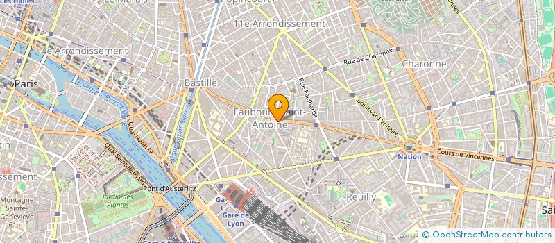 localisation de l'entreprise BELLEVILLE SAUVAGE à PARIS 12