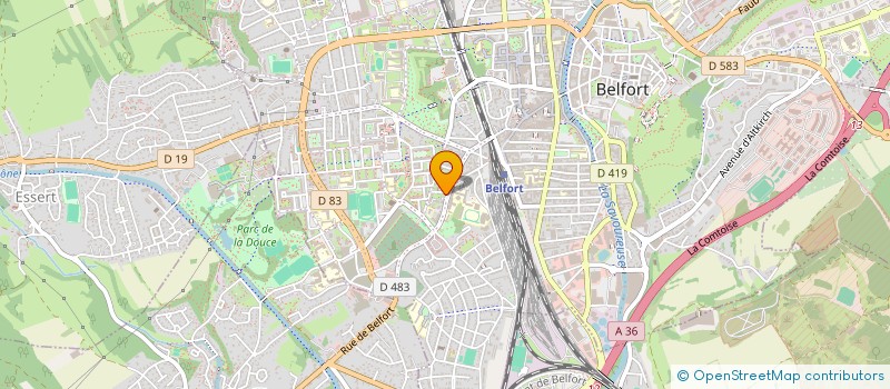 localisation de l'entreprise BELLEVOIX  BELFORT