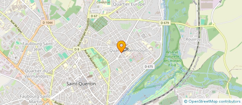 localisation de l'entreprise BELLEVUE 3D à SAINT-QUENTIN