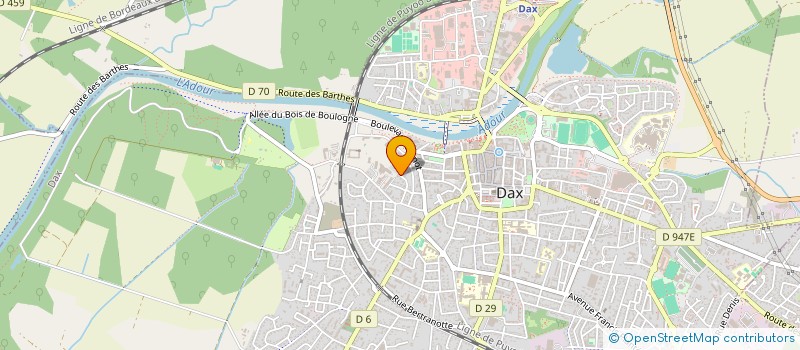 localisation de l'entreprise BELLEVUE 40 à DAX