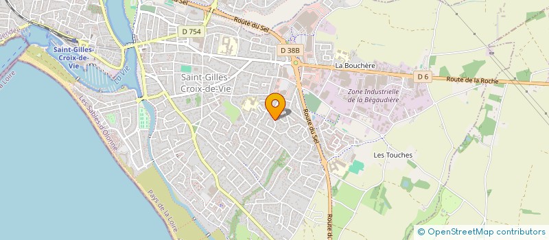 localisation de l'entreprise BELLEVUE à SAINT-GILLES-CROIX-DE-VIE