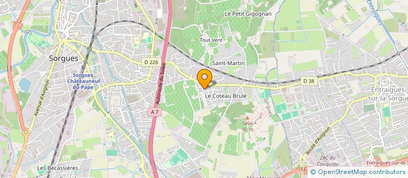 localisation de l'entreprise BELLEVUE  LES ANGLES