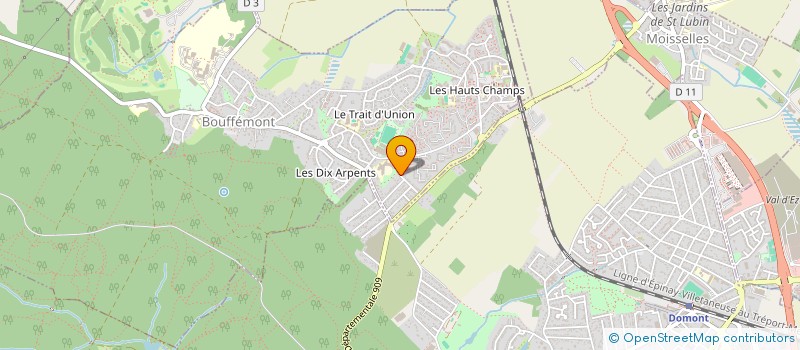 localisation de l'entreprise BELLEVUE  BOUFFEMONT