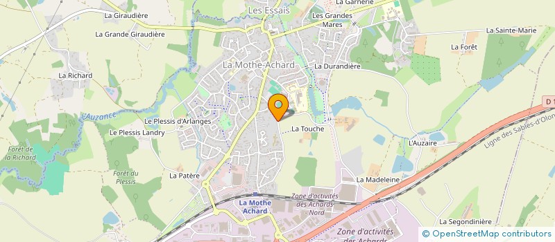 localisation de l'entreprise BELLEVUE à LES ACHARDS