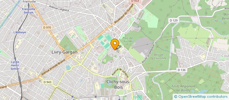 localisation de l'entreprise BELLEVUE à CLICHY-SOUS-BOIS