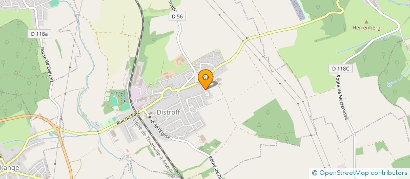 localisation de l'entreprise BELLEVUE  DISTROFF