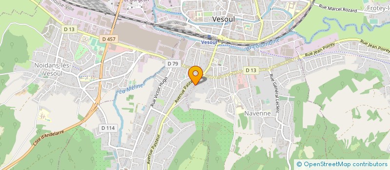 localisation de l'entreprise BELLEVUE à ECHENOZ-LA-MELINE