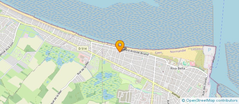 localisation de l'entreprise BELLEVUE  OUISTREHAM