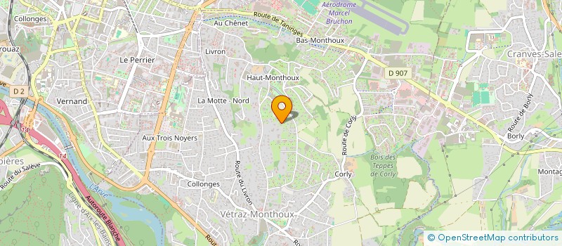 localisation de l'entreprise BELLEVUE  VETRAZ-MONTHOUX