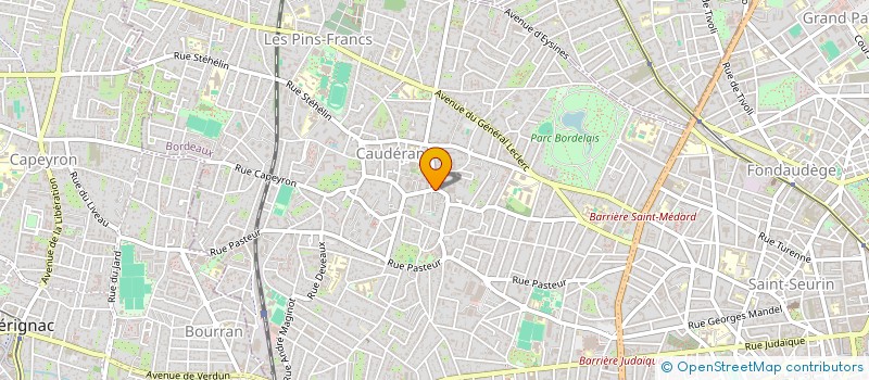 localisation de l'entreprise BELLEVUE  BORDEAUX