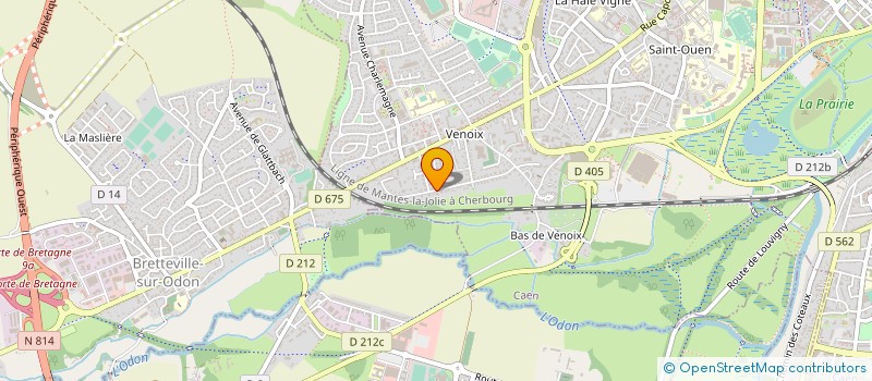 localisation de l'entreprise BELLEVUE 54 à CAEN