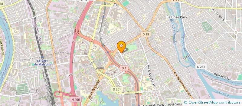 localisation de l'entreprise BELLEVUE à CRETEIL