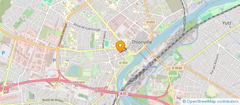 localisation de l'entreprise BELLEVUE à THIONVILLE