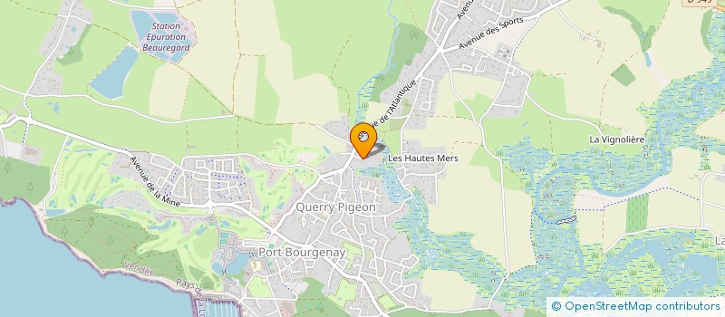 localisation de l'entreprise BELLEVUE  TALMONT-SAINT-HILAIRE