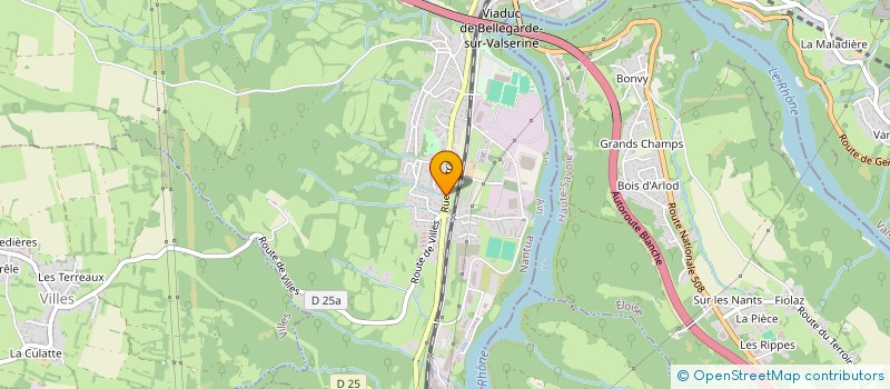 localisation de l'entreprise BELLEVUE à VALSERHONE