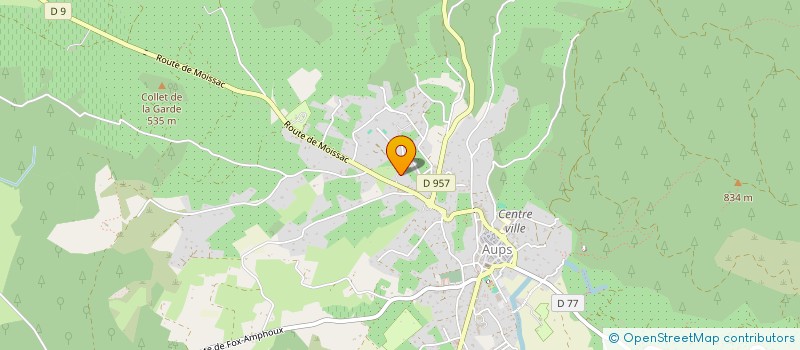 localisation de l'entreprise BELLEVUE  AUPS