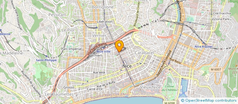 localisation de l'entreprise BELLEVUE à NICE