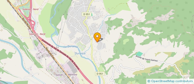 localisation de l'entreprise BELLEVUE  SISTERON