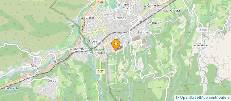 localisation de l'entreprise BELLEVUE  PRADES