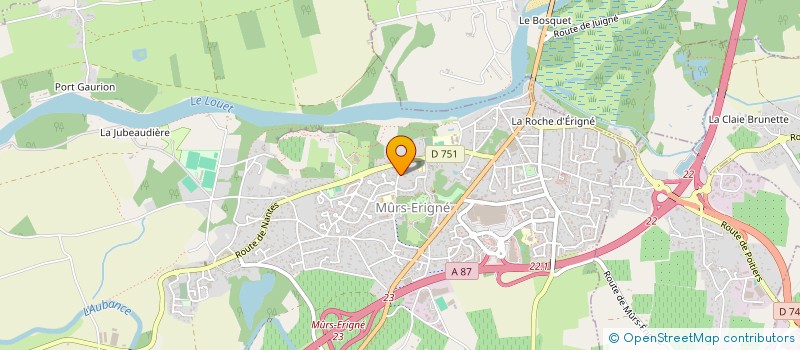 localisation de l'entreprise BELLEVUE  MURS-ERIGNE