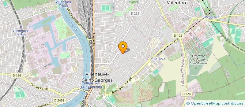 localisation de l'entreprise BELLEVUE  VILLENEUVE-SAINT-GEORGES