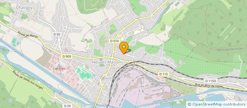 localisation de l'entreprise BELLEVUE  NEUVES-MAISONS