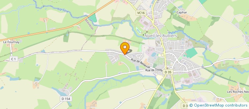 localisation de l'entreprise BELLEVUE  NUEIL-LES-AUBIERS