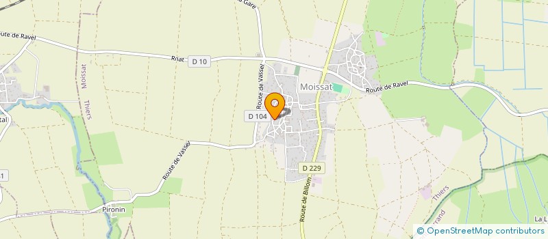 localisation de l'entreprise BELLEVUE  MOISSAT