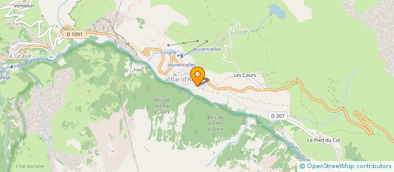 localisation de l'entreprise BELLEVUE  VILLAR-D'ARENE