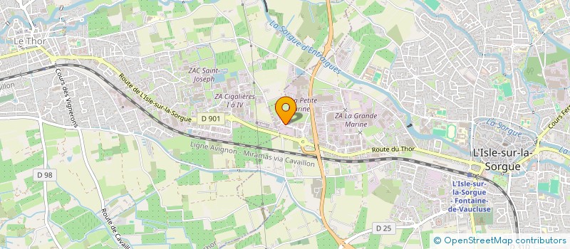 localisation de l'entreprise BELLEVUE  L'ISLE-SUR-LA-SORGUE