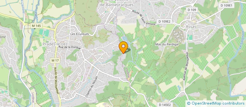 localisation de l'entreprise BELLEVUE  ASSAS