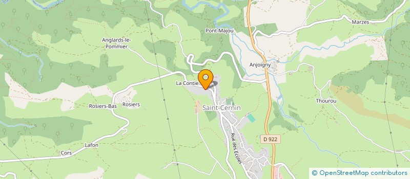 localisation de l'entreprise BELLEVUE DU CANTAL à SAINT-CERNIN
