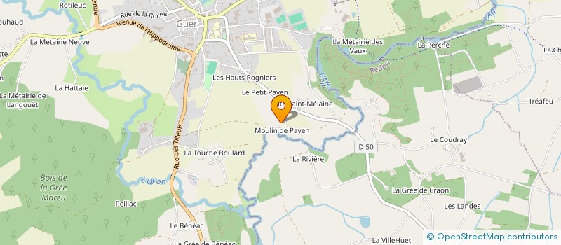 localisation de l'entreprise BELLEVUE DU LOCH  GUER