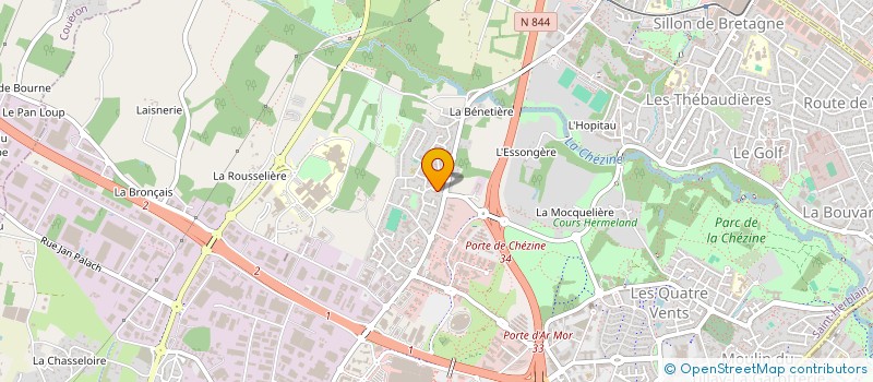 localisation de l'entreprise BELLEVUE ENDUIT à ST-HERBLAIN