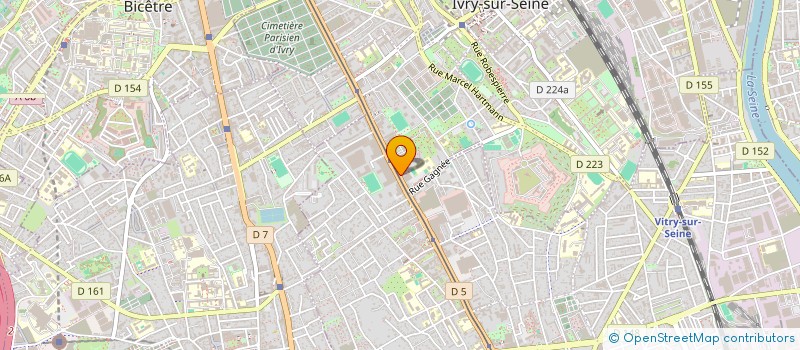 localisation de l'entreprise BELLEVUE EXPRESS  IVRY-SUR-SEINE