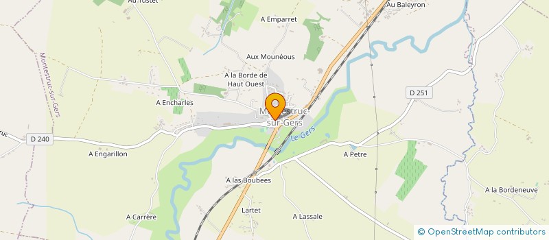 localisation de l'entreprise BELLEVUE LA TOUR  MONTESTRUC-SUR-GERS