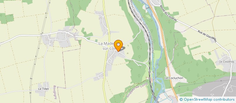 localisation de l'entreprise BELLEVUE MG  LA MADELEINE-SUR-LOING