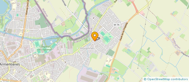 localisation de l'entreprise BELLEVUE NIEPPE  HOUPLINES