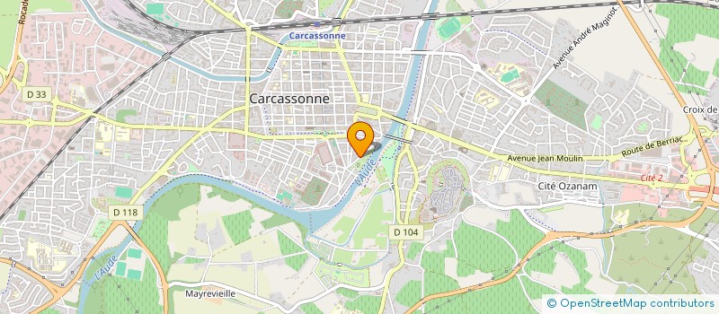 localisation de l'entreprise BELLEVUE PETANQUE CLUB  CARCASSONNE