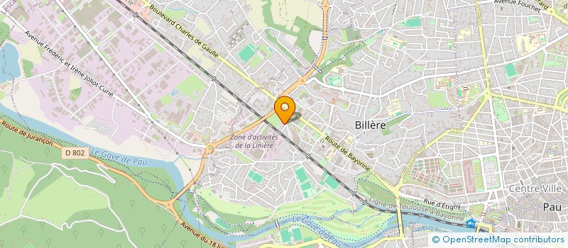 localisation de l'entreprise BELLEVUE PYRENEES  BILLERE