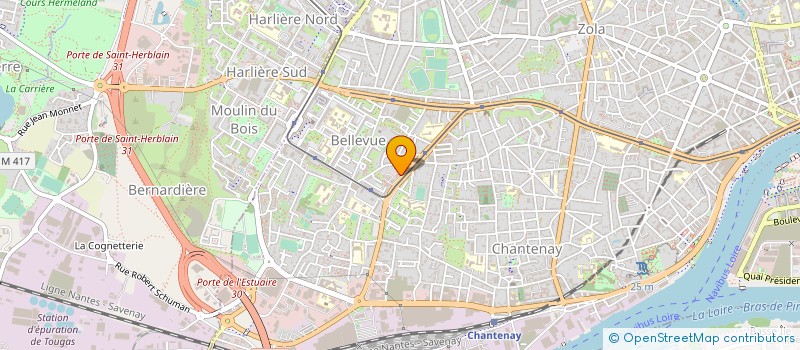 localisation de l'entreprise BELLEVUE SERVICES  NANTES