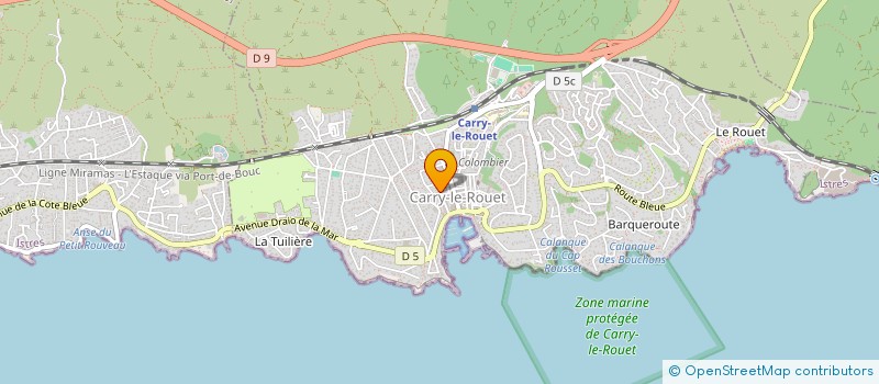 localisation de l'entreprise BELLEVUE SHELY  CARRY-LE-ROUET