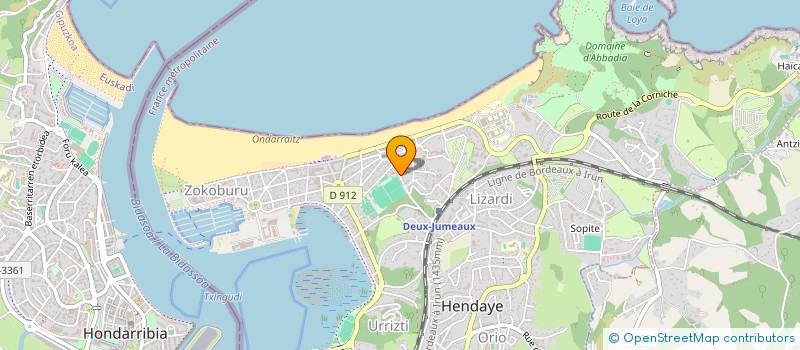 localisation de l'entreprise BELLEVUE TXINGUDI à HENDAYE