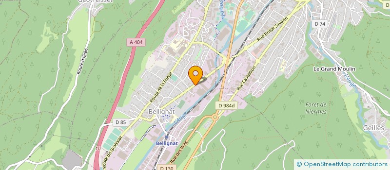 localisation de l'entreprise BELLI à BELLIGNAT