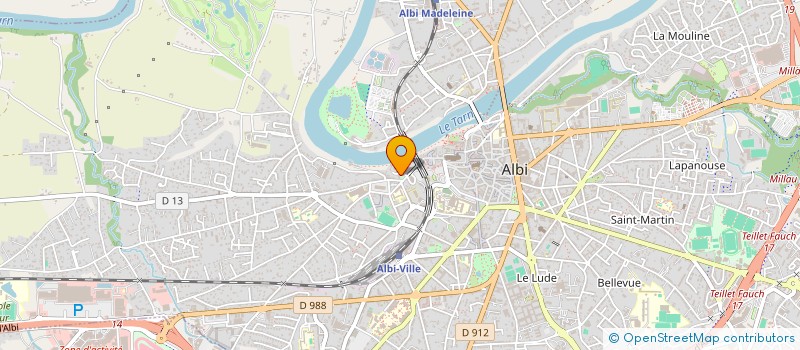 localisation de l'entreprise BELLI à ALBI