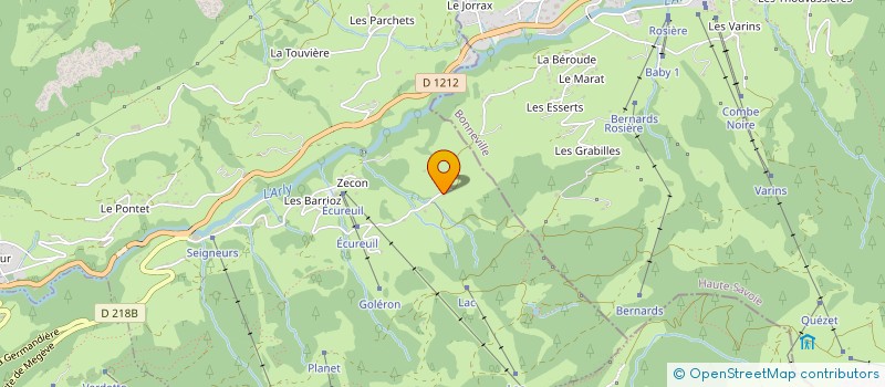 localisation de l'entreprise BELLIARD à FLUMET