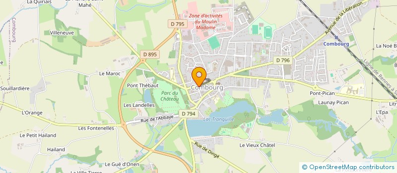 localisation de l'entreprise BELLIARD A & J-BRIONNE-HIGNARD à COMBOURG