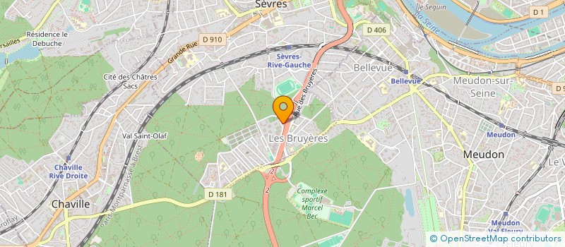 localisation de l'entreprise BELLIARD CONSEIL NEGOCE TECHNIQUE à SEVRES