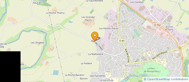 localisation de l'entreprise BELLIARD MATERIAUX à BEAUPREAU-EN-MAUGES
